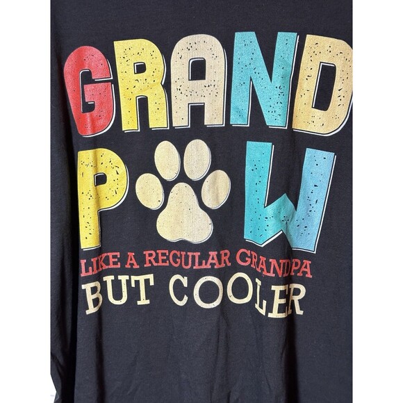 Men’s Grandpaw T-Shirt 2X Like A Regular Grandpa But Cooler Funny Gag Joke Gift - Picture 3 of 4